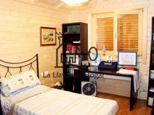 dormitorio individual de madera