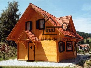 casa modelo Teide con tejado inclinado para la nieve